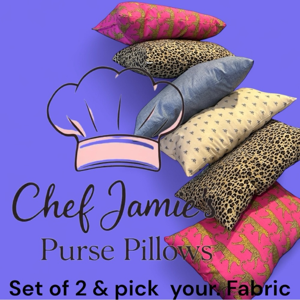 Buy Now Purse Pillow Sets (2 pillows in your choice Fabric) choices in listing